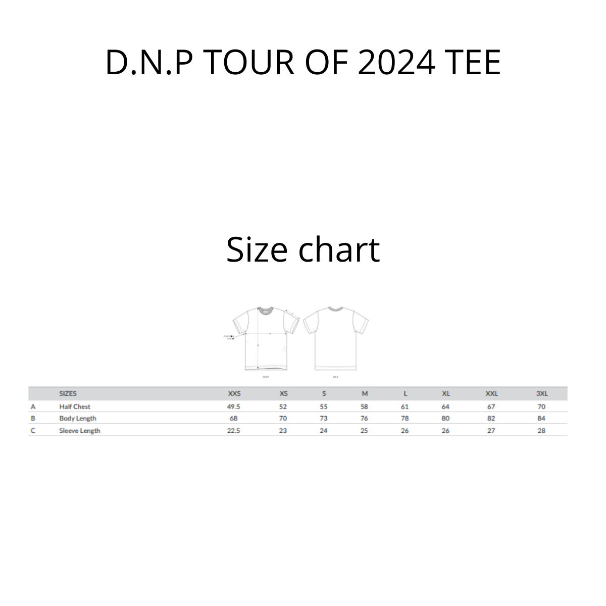D.N.P TOUR OF 2024 TEE